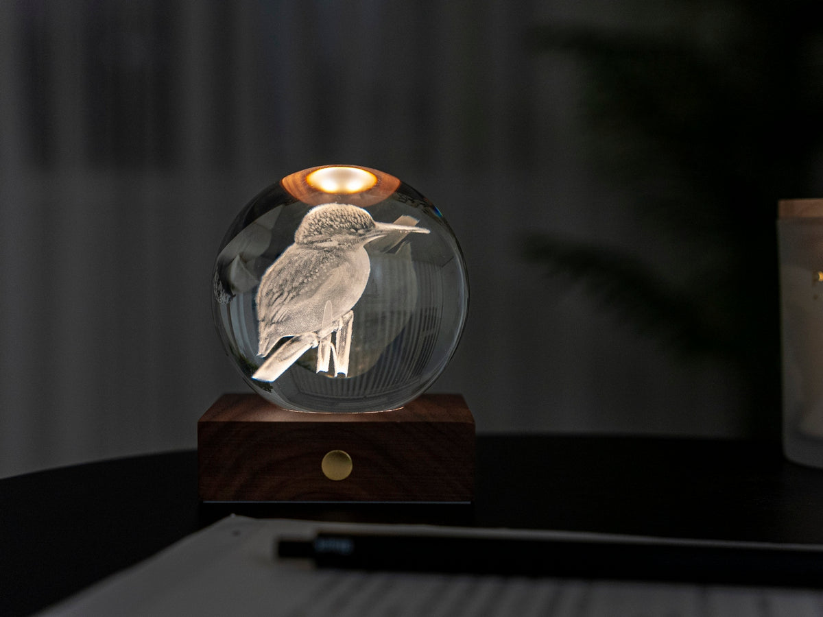 Lampka Amber Crystal - Zimorodek