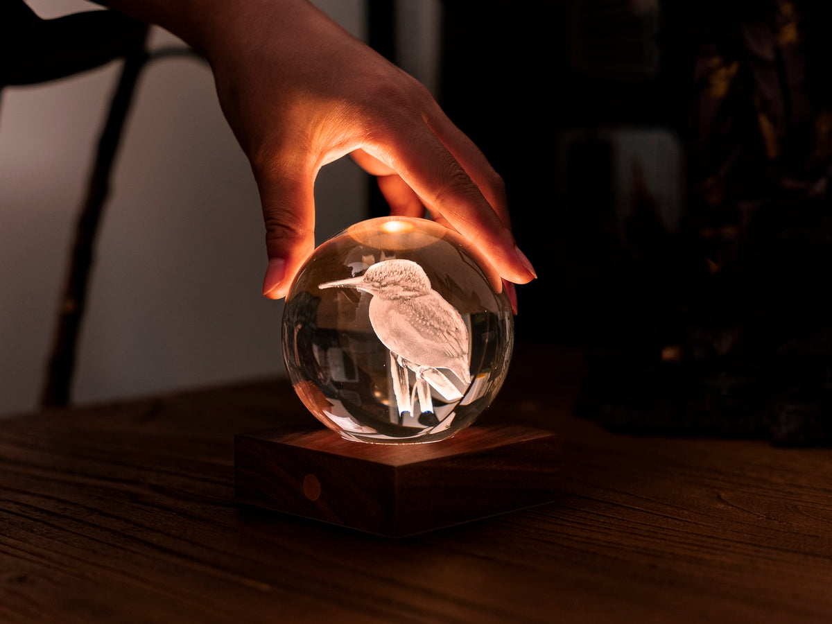 Lampka Amber Crystal - Zimorodek