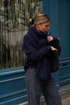 Ellie Navy Scarf