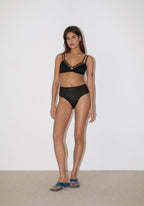 Serena Triangle Bra - Black