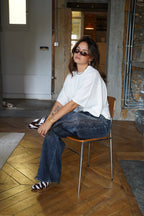 Jean Silver Zip
