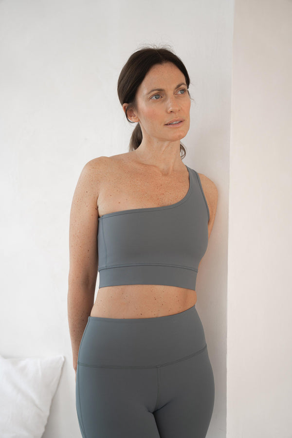 The Sparkling Asymmetric Sports Bra