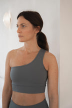 The Sparkling Asymmetric Sports Bra
