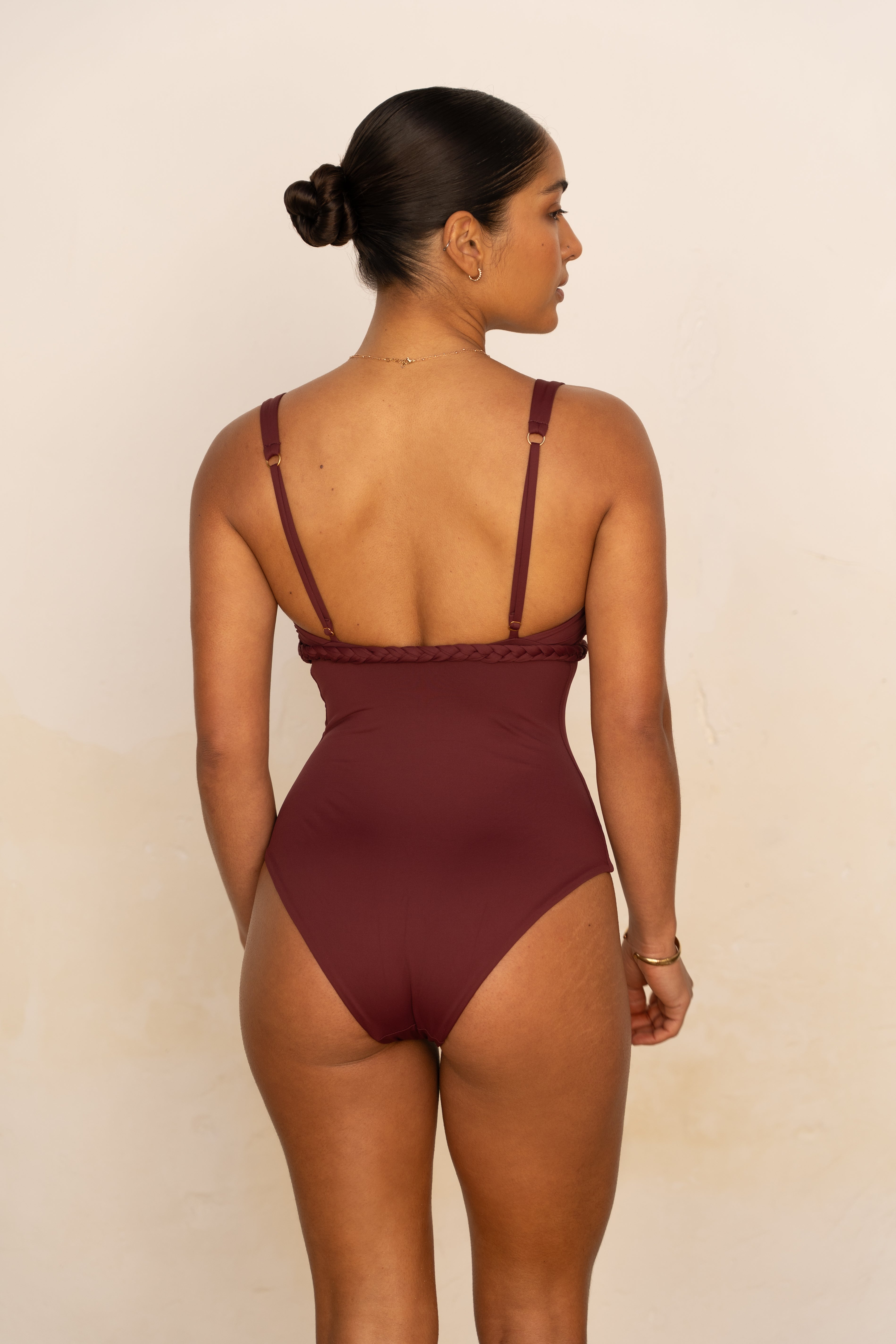 Une Pièce Amélia - Aubergine