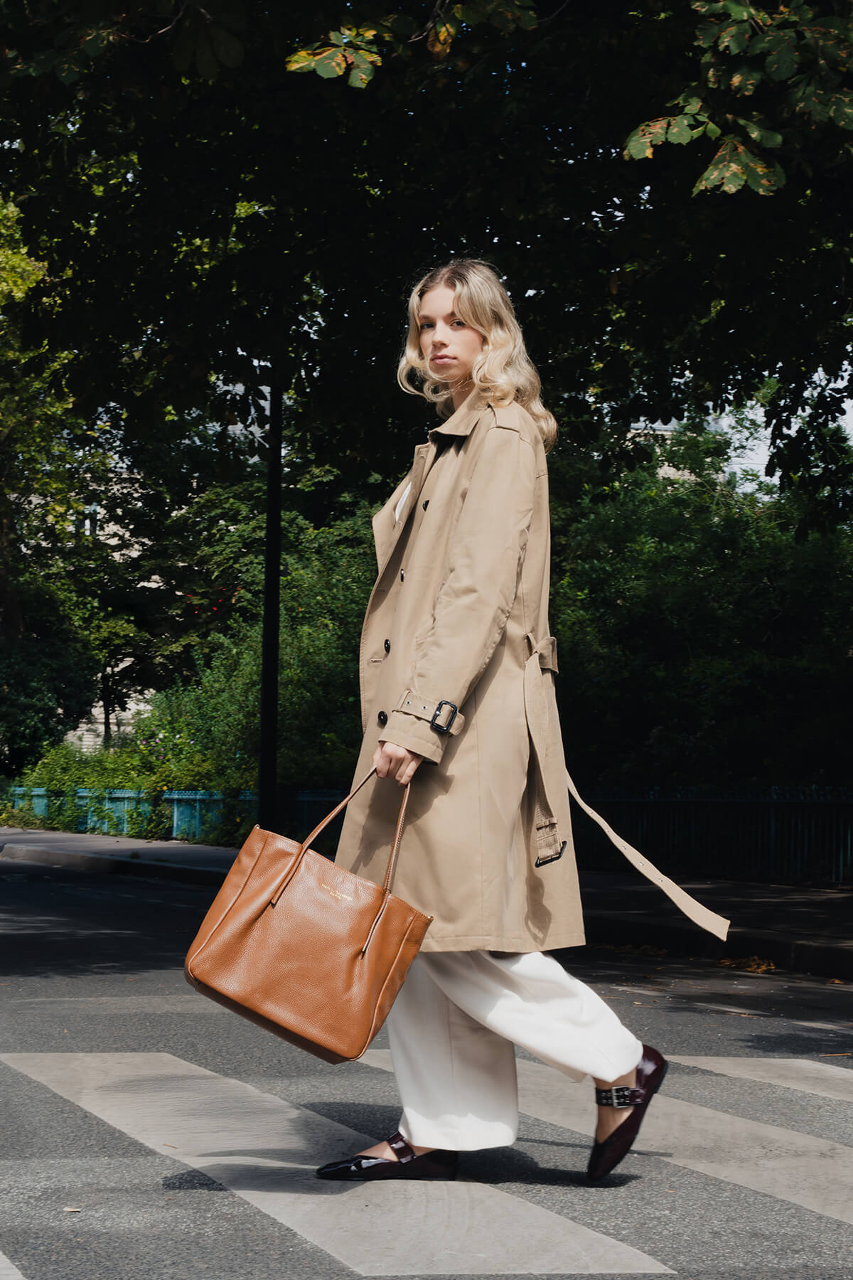 Borsa shopper Myriam - Cammello scuro