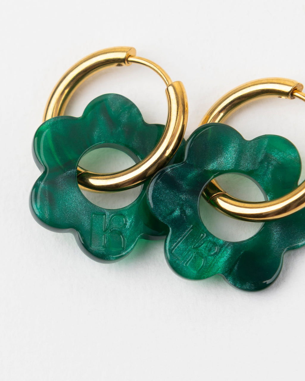 Orecchini Baby Fleurette - Verde