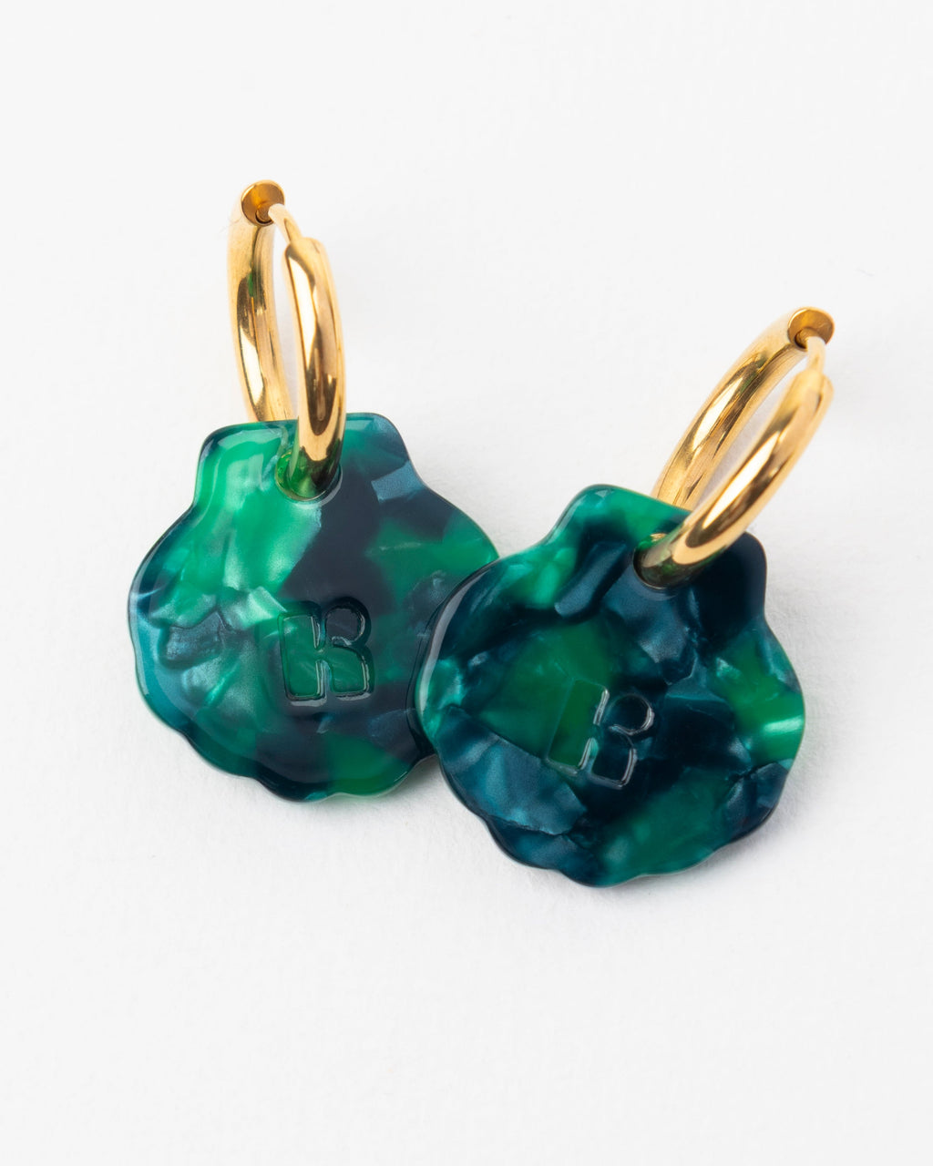 Boucles D'Oreilles Baby Mermaid - Vert
