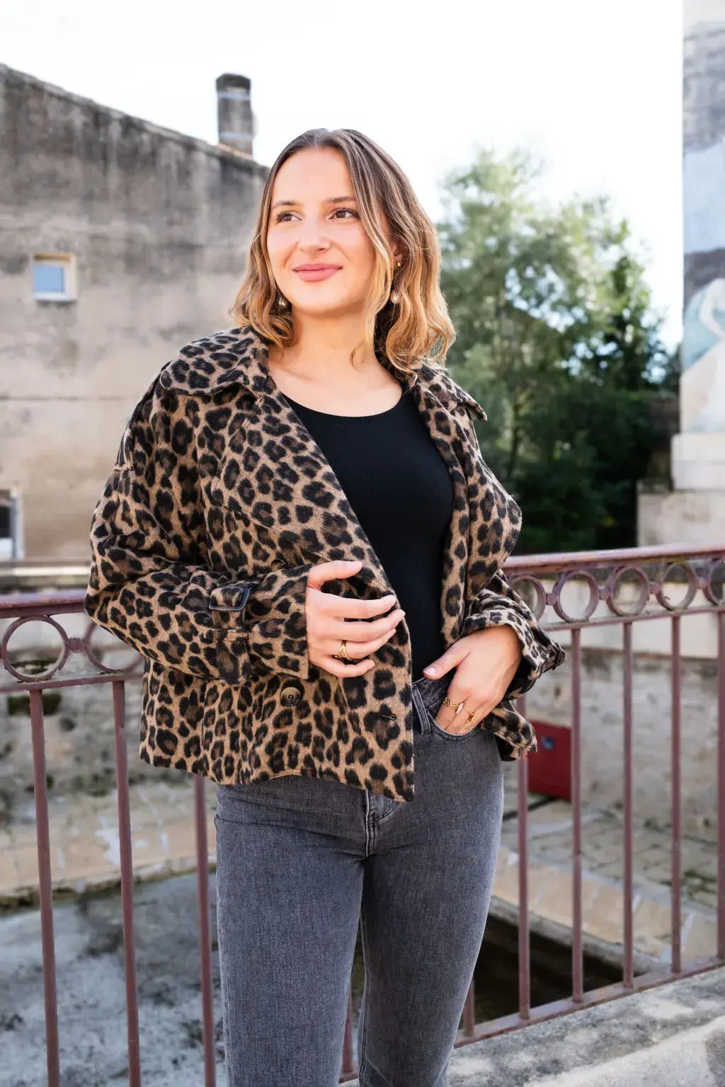 Trench Hedy - Léopard