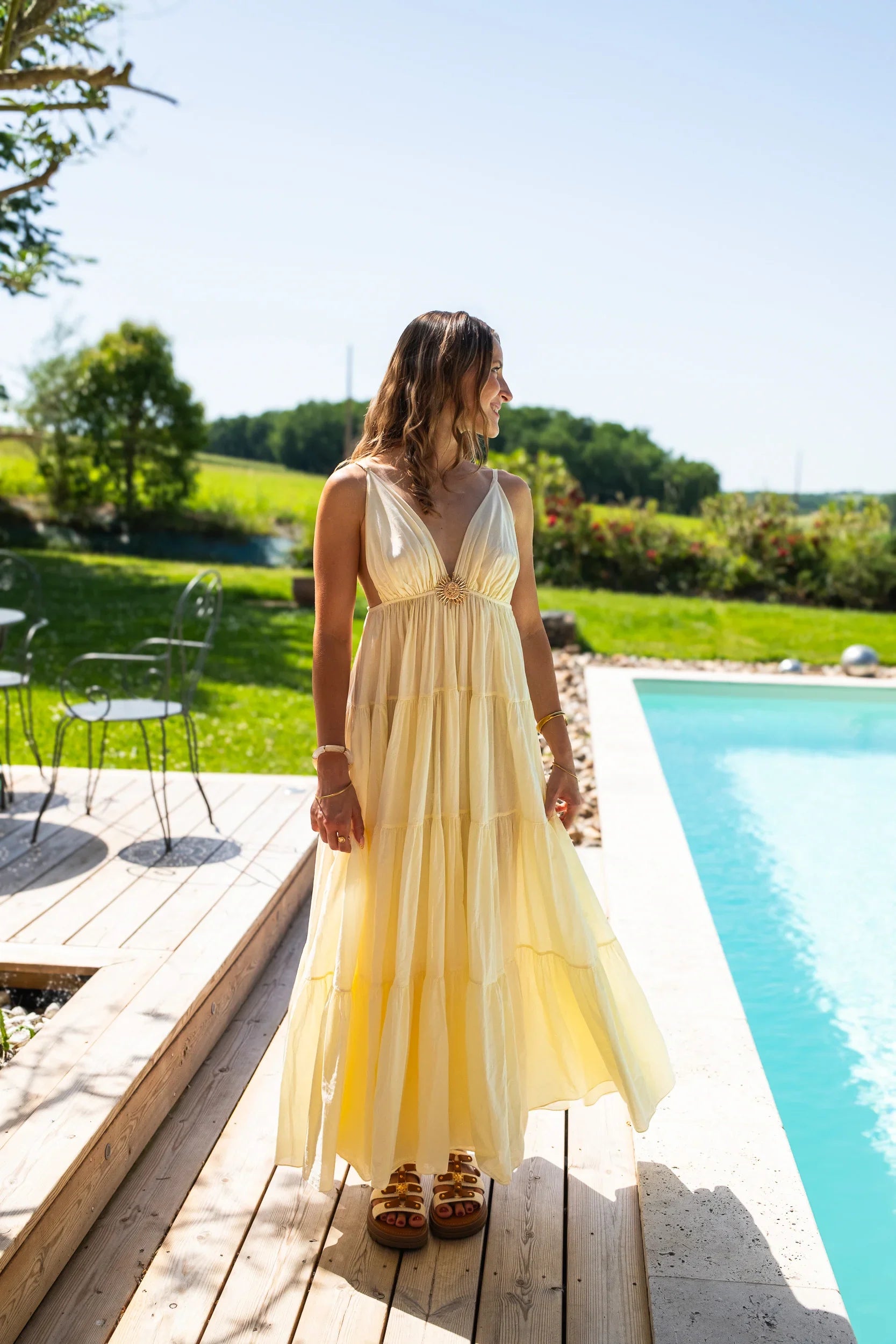 Vestido amarillo Charline