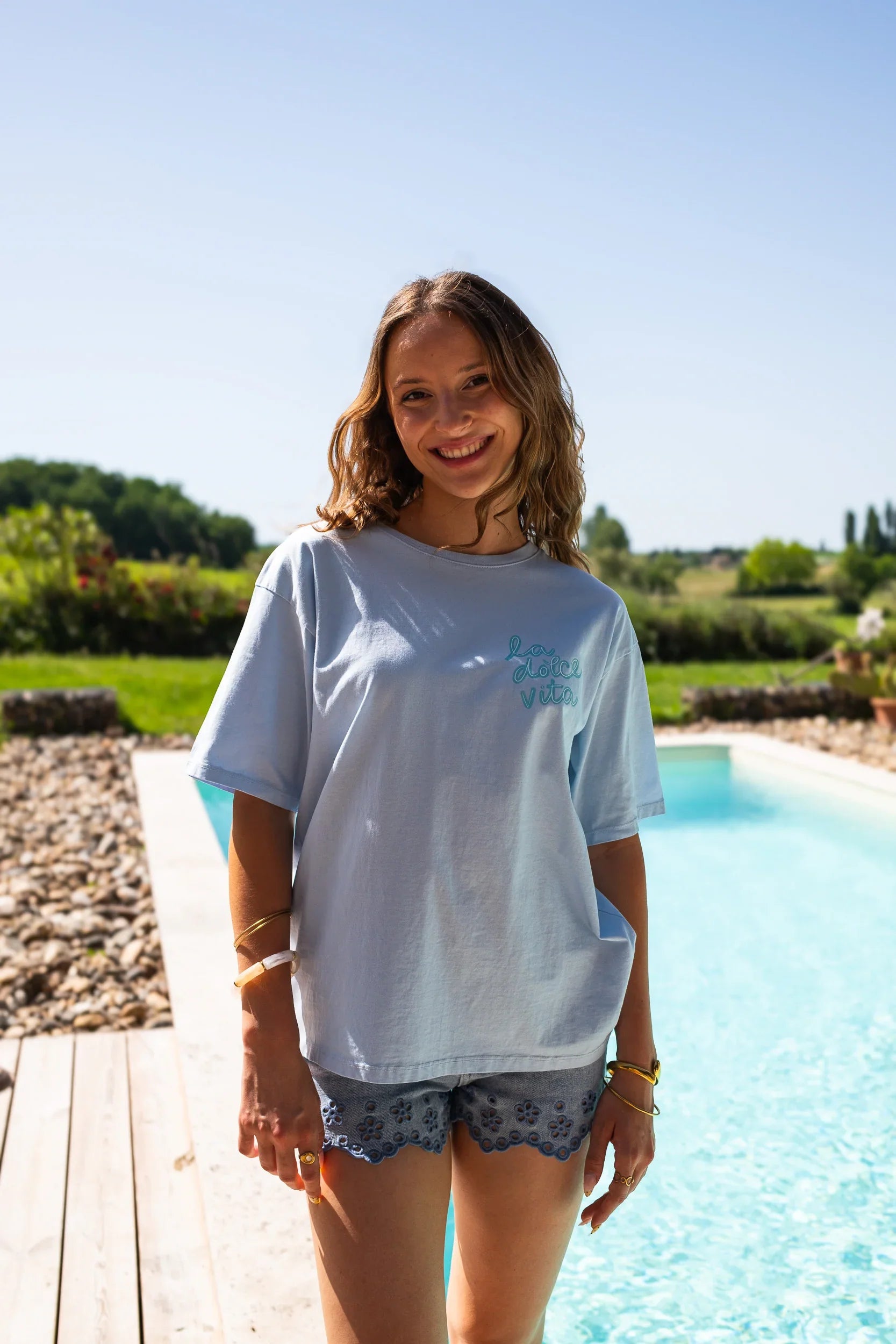 Camiseta La Dolce Vita Azul