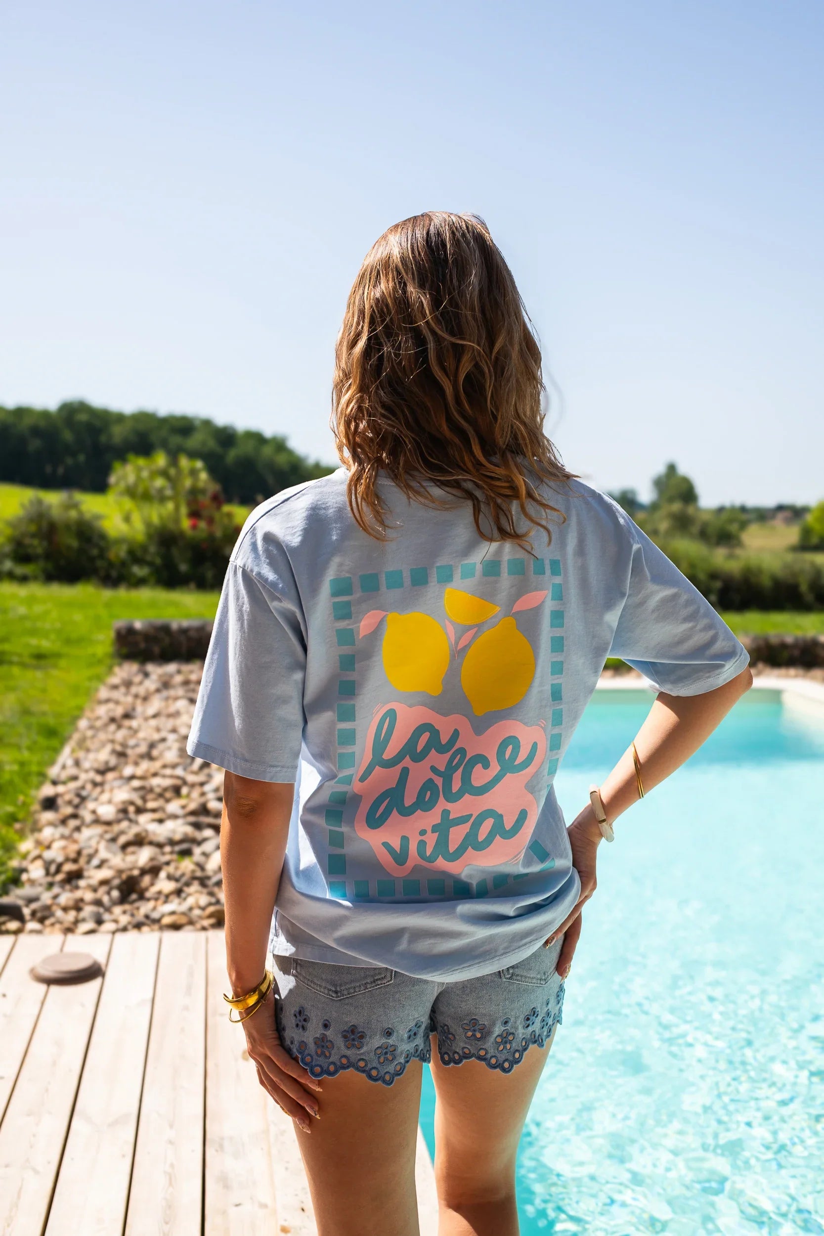 Camiseta La Dolce Vita Azul