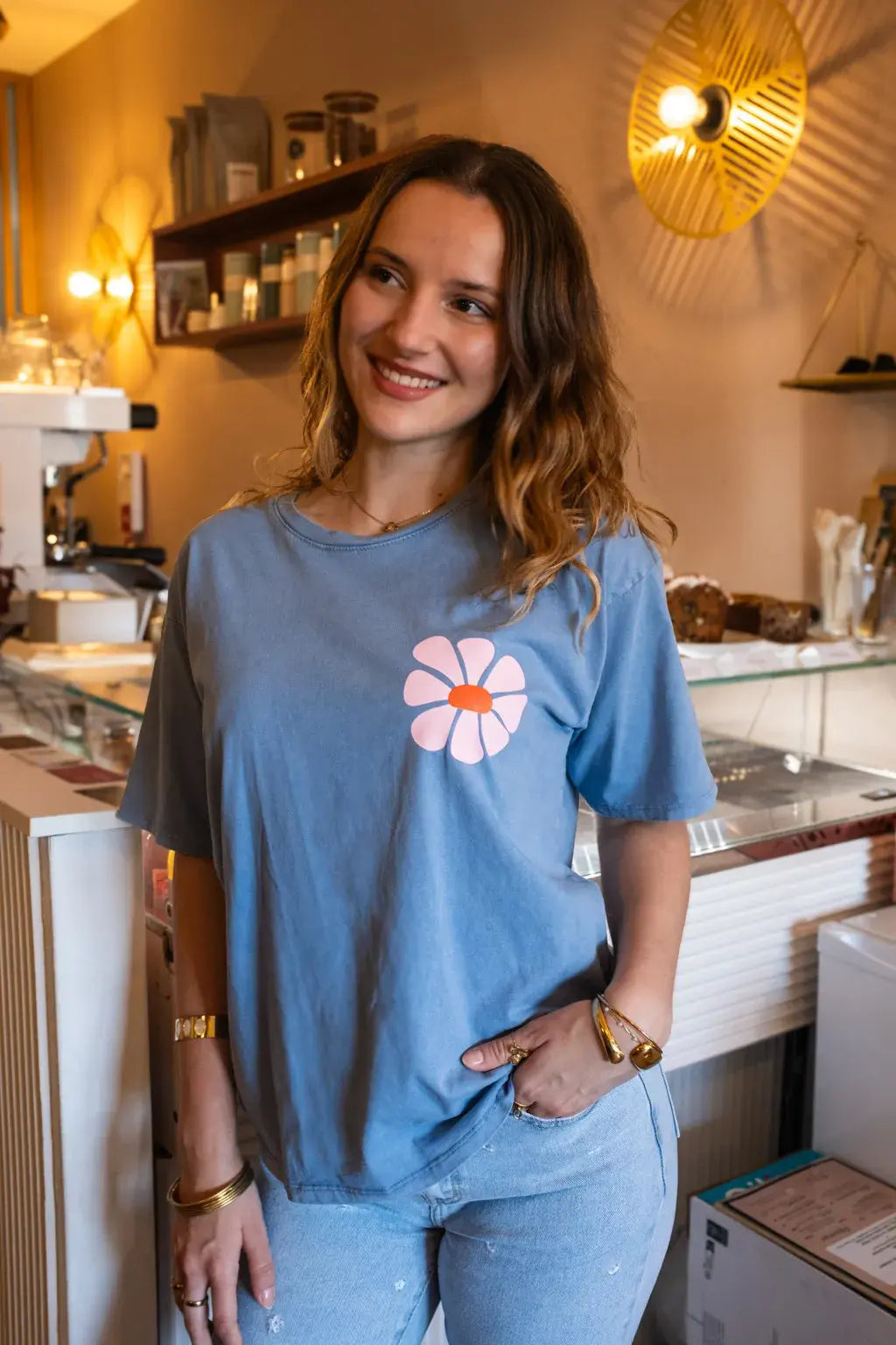 Camiseta Maya Azul