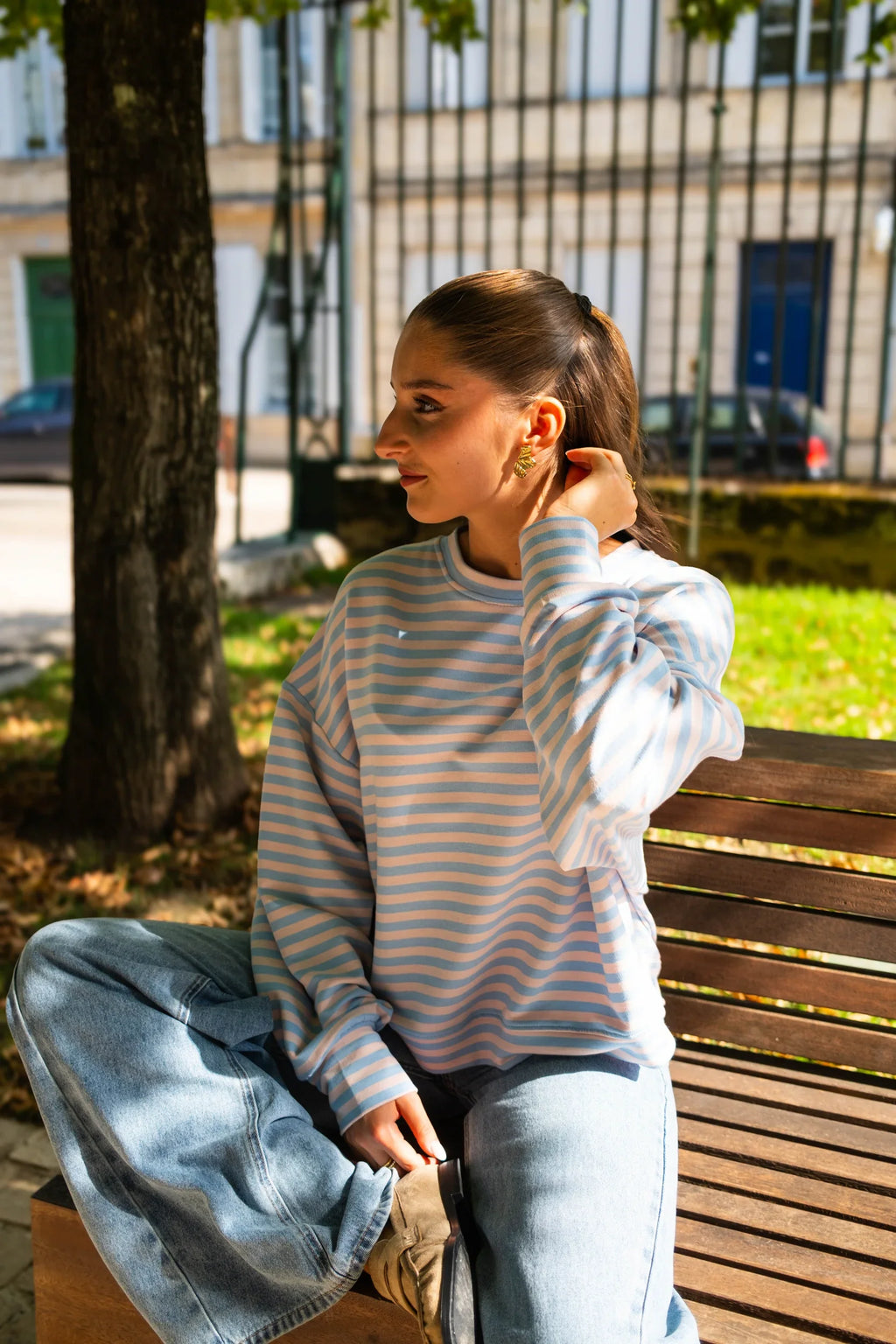 T-Shirt Amour Paris - Blauw