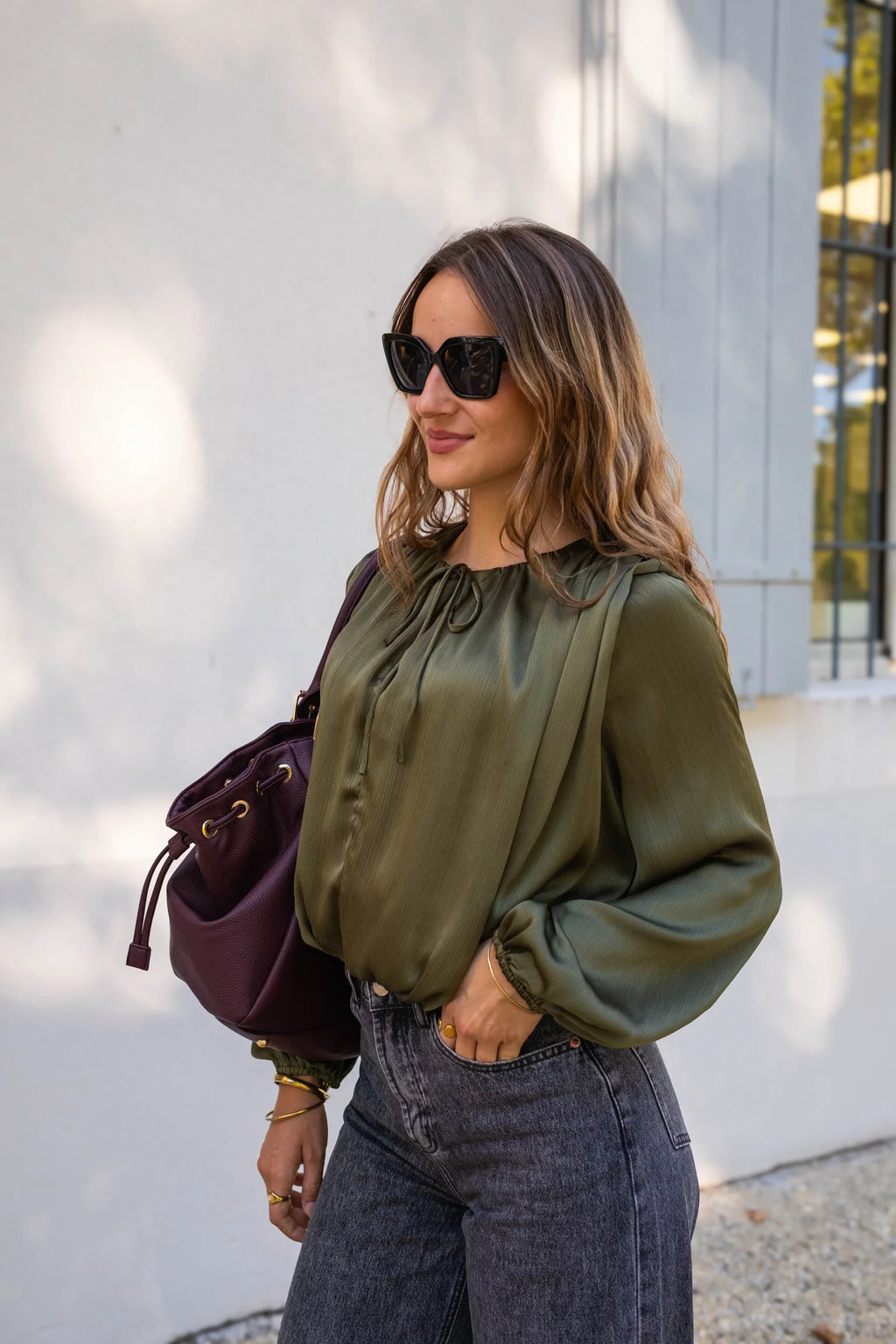 Blouse Anna - Kaki
