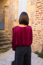 Blus Anna - Plommonlila