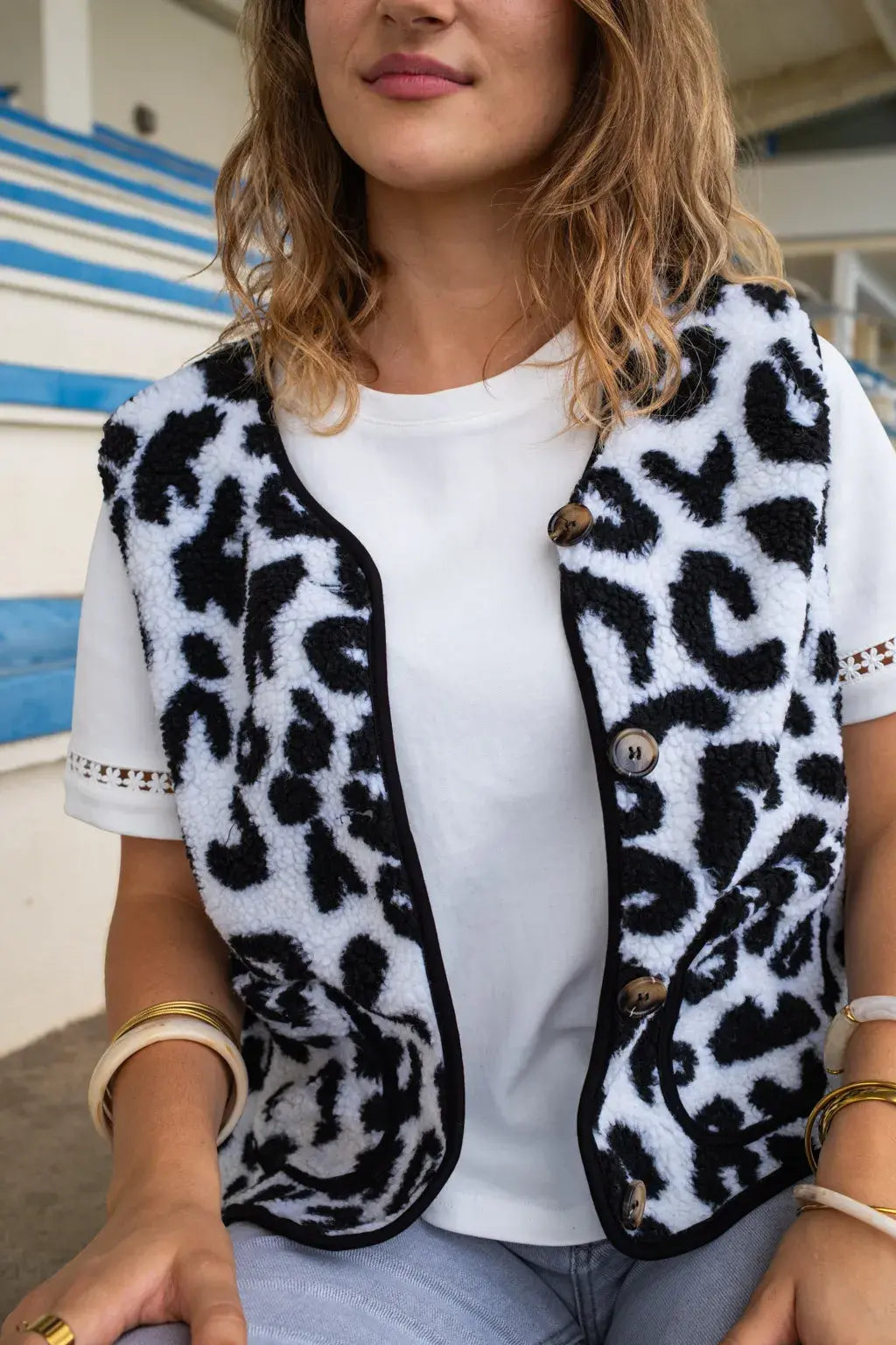 Gilet Molly - Léopard