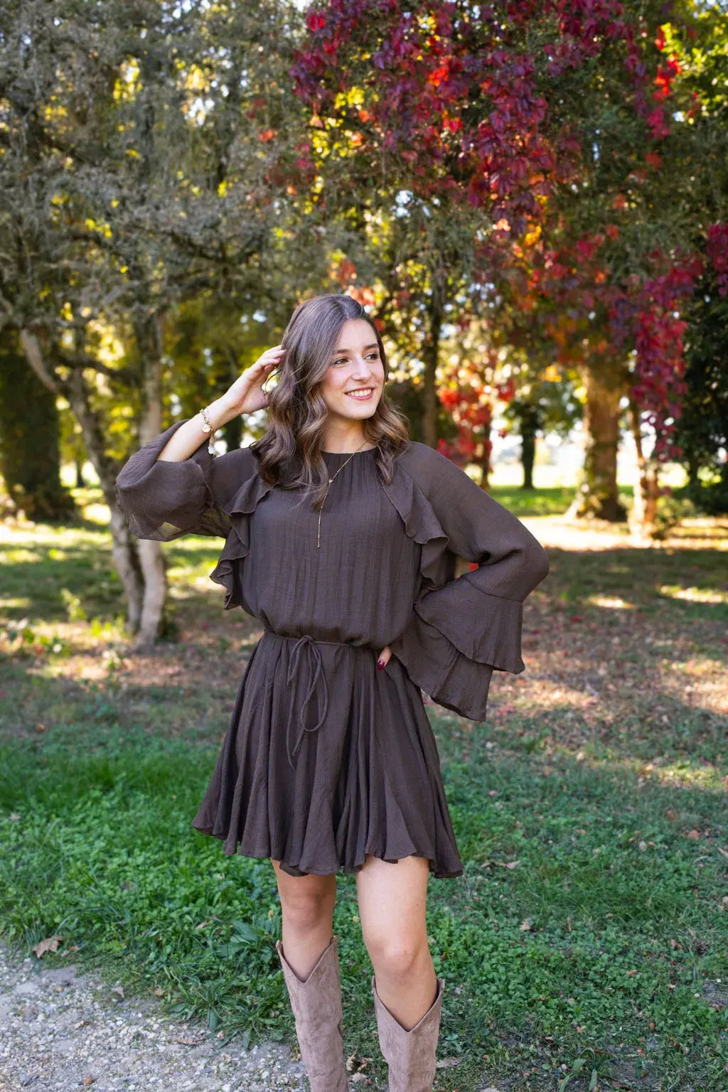 Vestido Chiara Chocolate