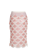 Midikjol med paljetter Mermaid – Rosa