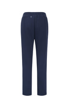 Pantalón de Chándal de Punto de Algodón Mezclado con Bordados - Azul Marino