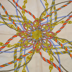 Céline Silk Scarf Pom-Pom Pattern