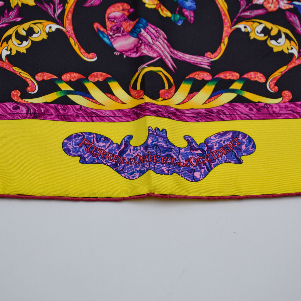 Hermès Silk Floral Pattern Scarf