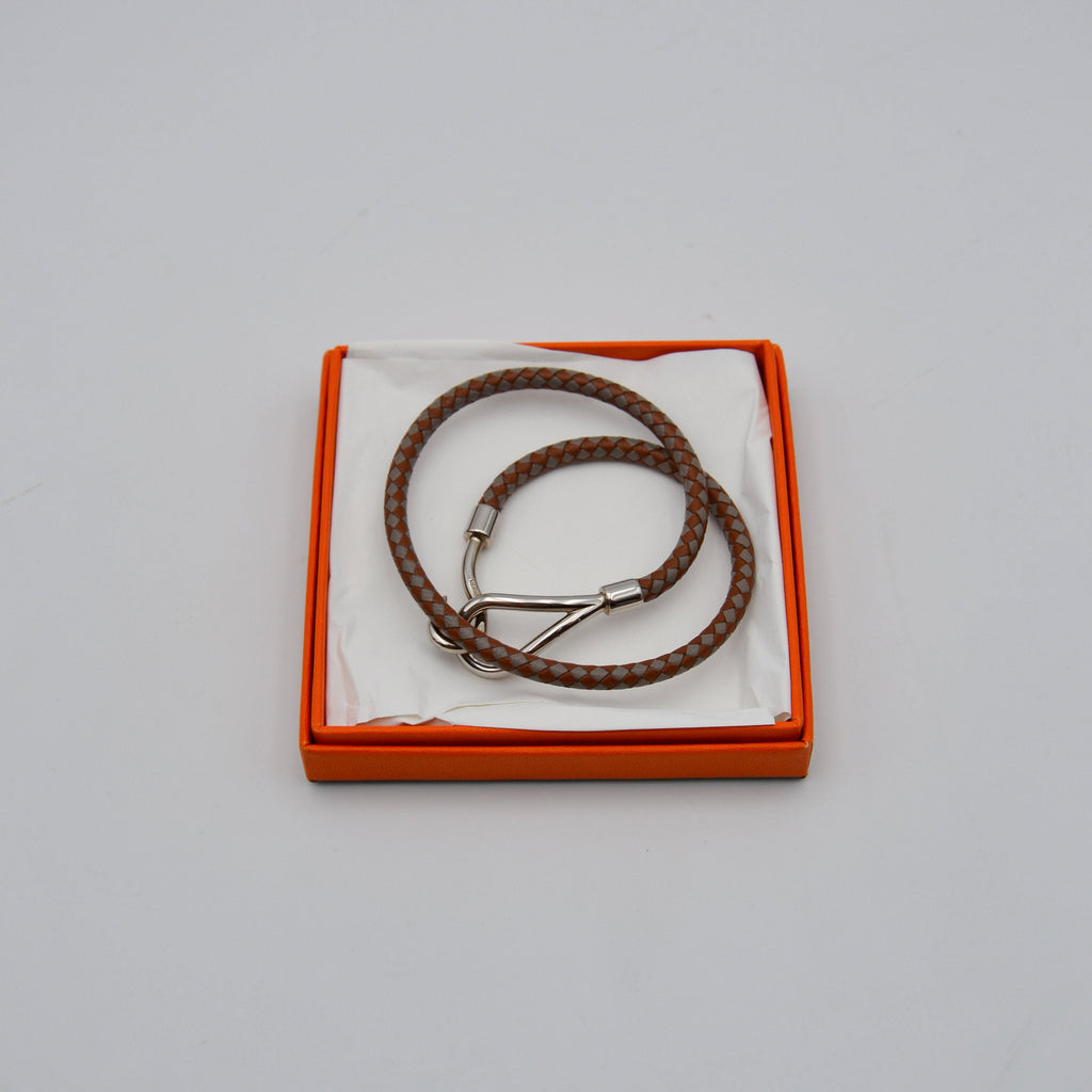 Bracelet Jumbo Hermès Vintage Cuir Tressé