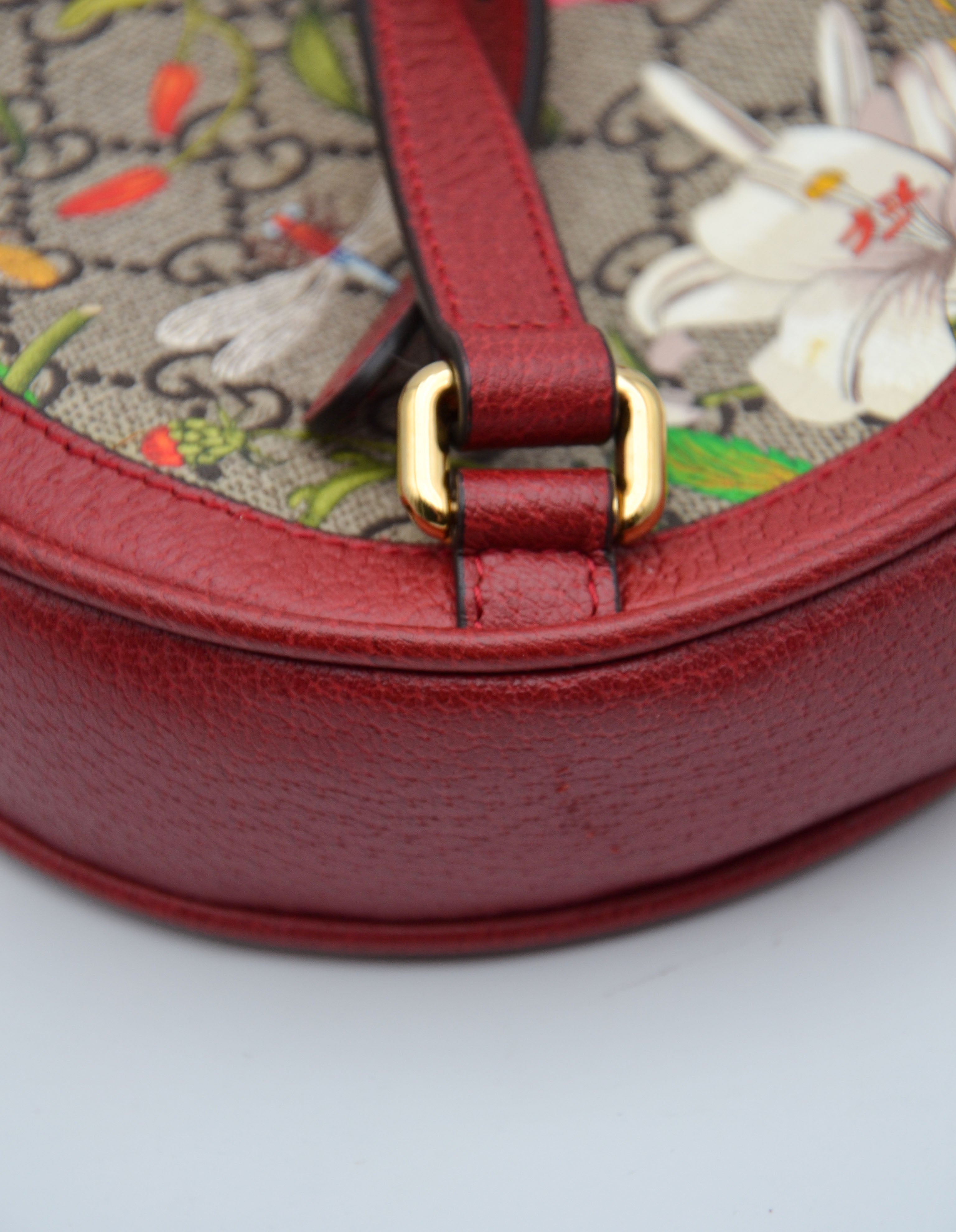 Mini Sac À Dos Gucci Gg Supreme Floral Bloom Rouge