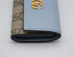 Llavero De Cuero Azul Pastel GG Marmont