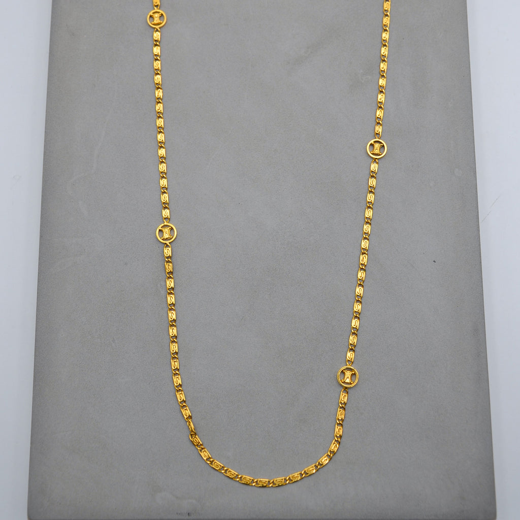 Céline Triomphe Link Long Necklace Vintage