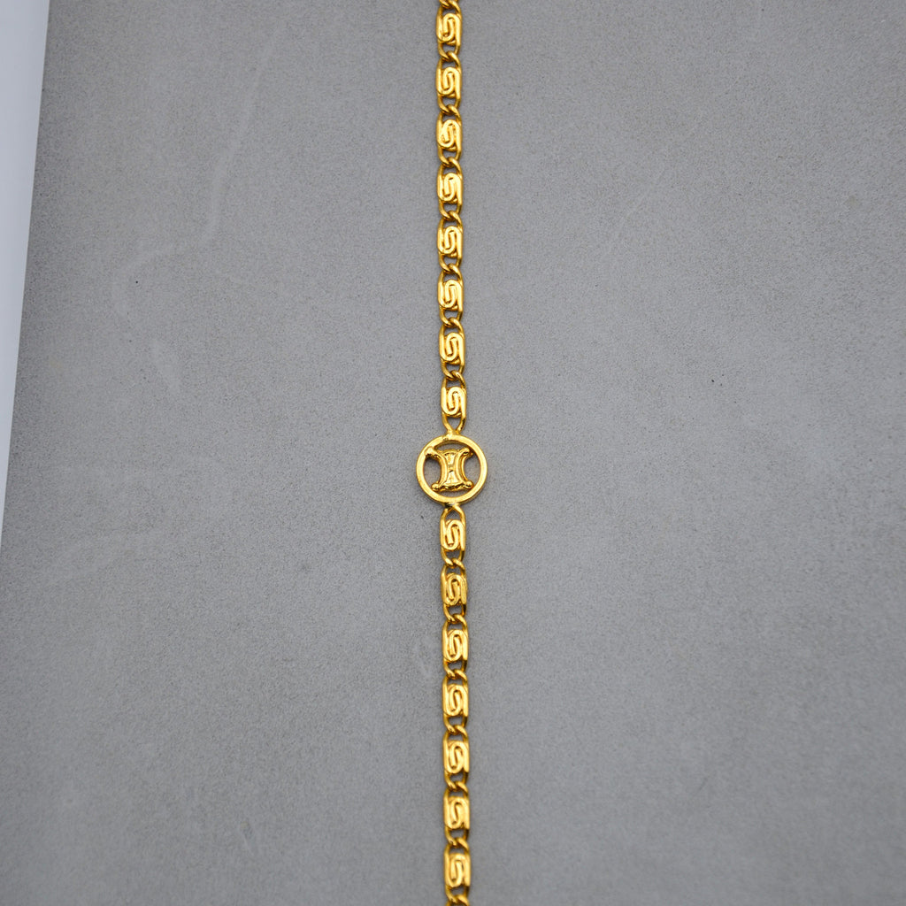 Céline Triomphe Link Long Necklace Vintage