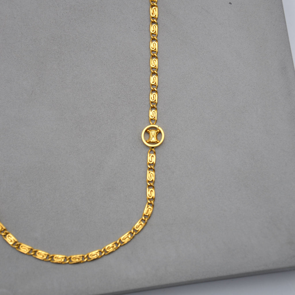 Céline Triomphe Link Long Necklace Vintage