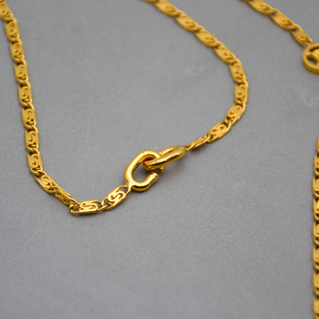Céline Triomphe Link Long Necklace Vintage