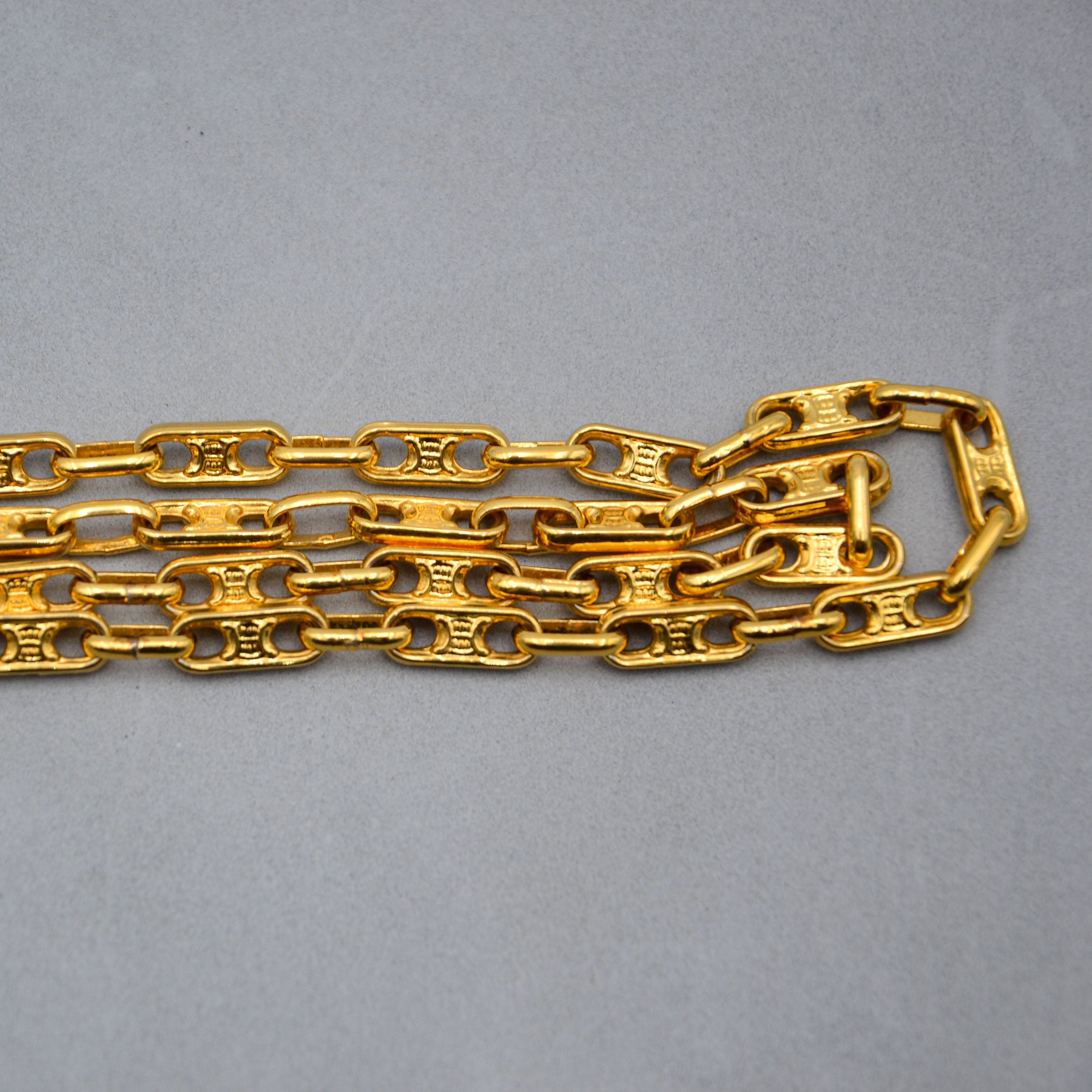Collier Céline Vintage Maillons Triomphe