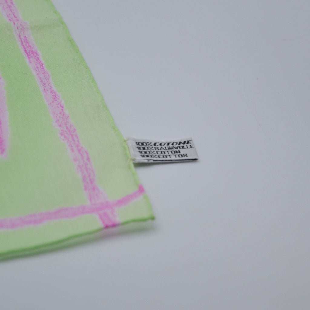 Foulard Chanel Coton Vert Pastel