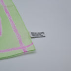 Foulard Chanel Coton Vert Pastel