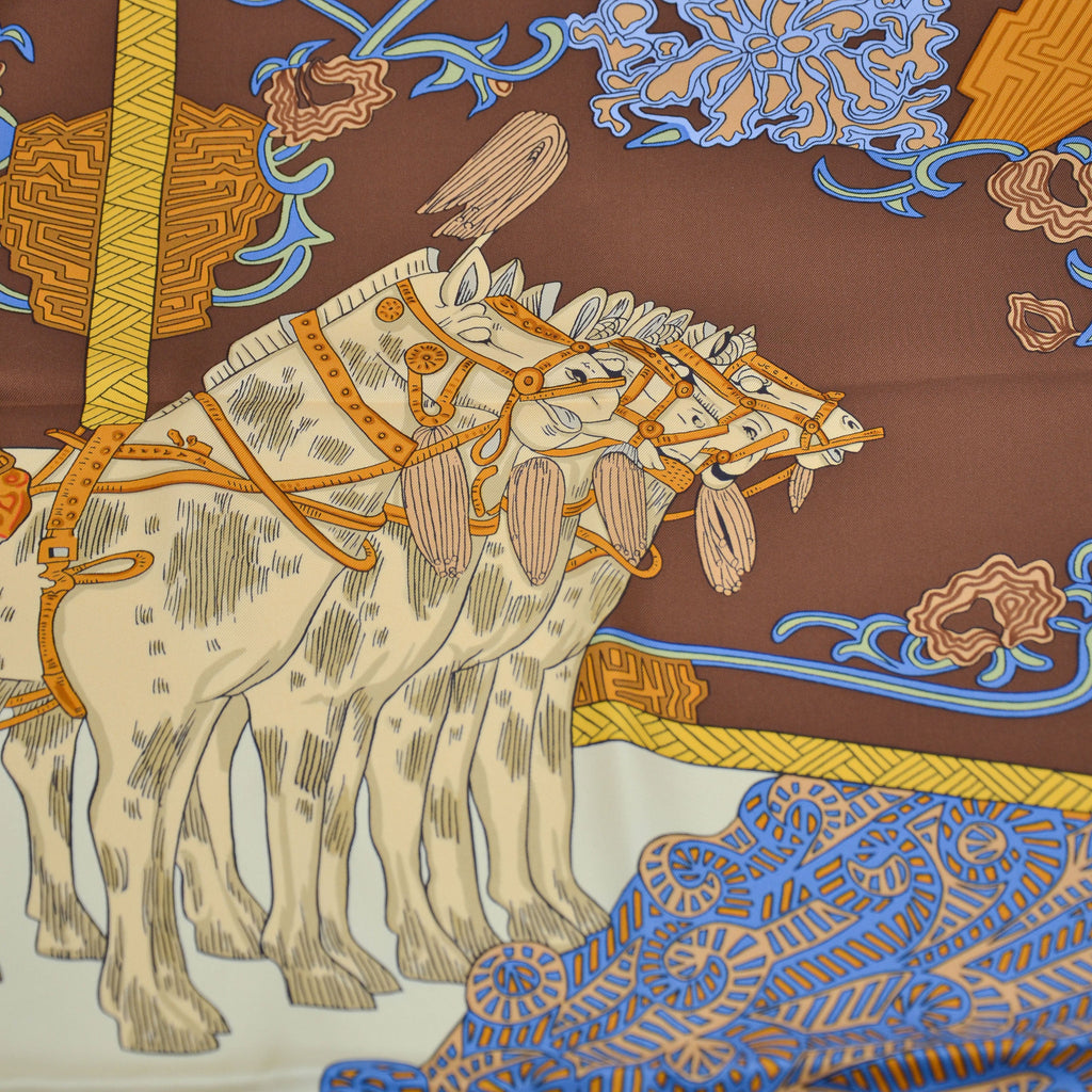 Carré Hermès 90 « L'Art Des Steppes »