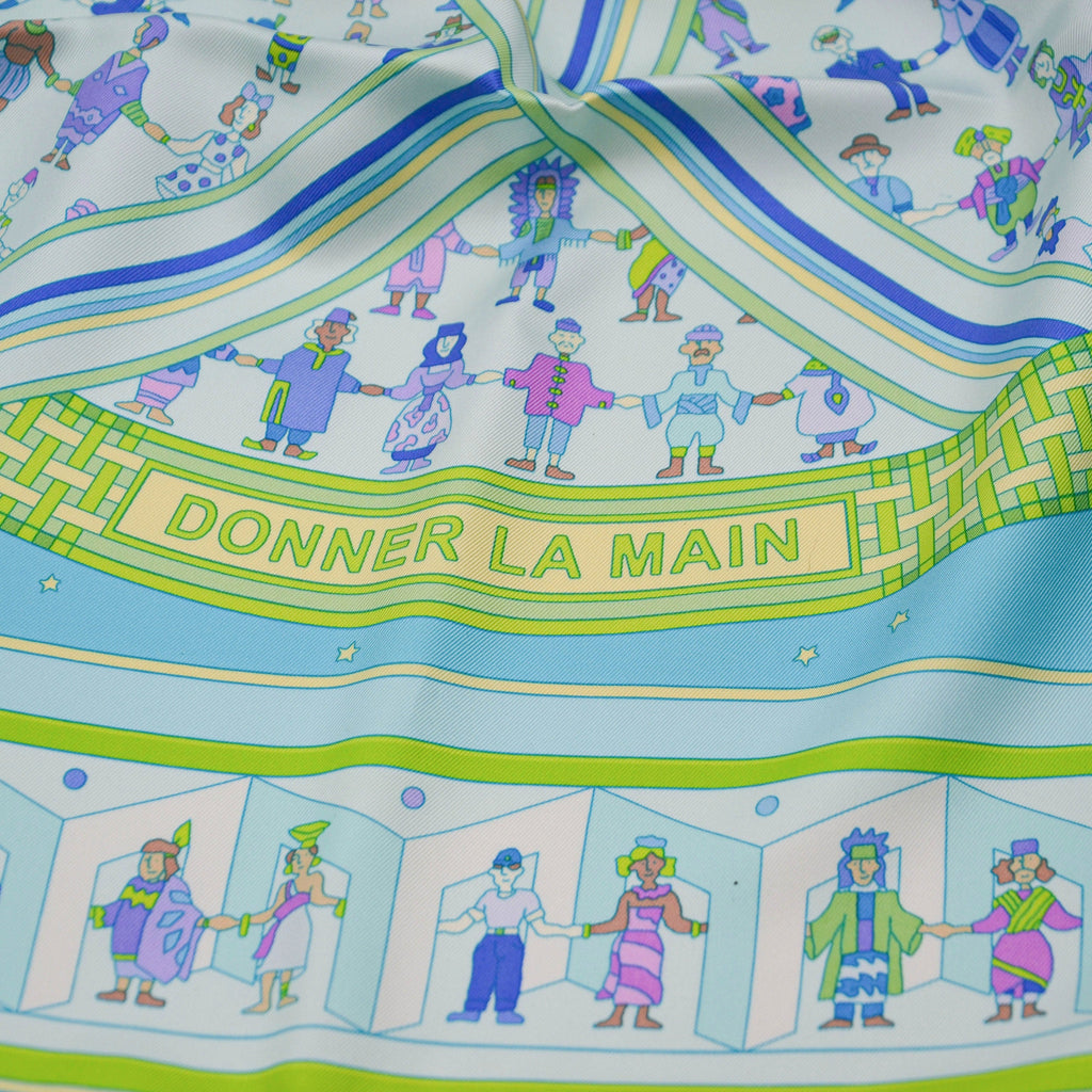 Foulard Hermès Carré 90 Donner La Main