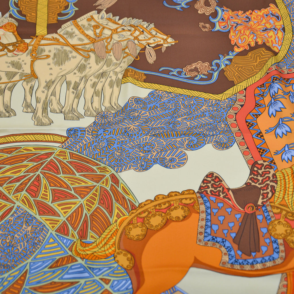 Carré Hermès 90 « L'Art Des Steppes »