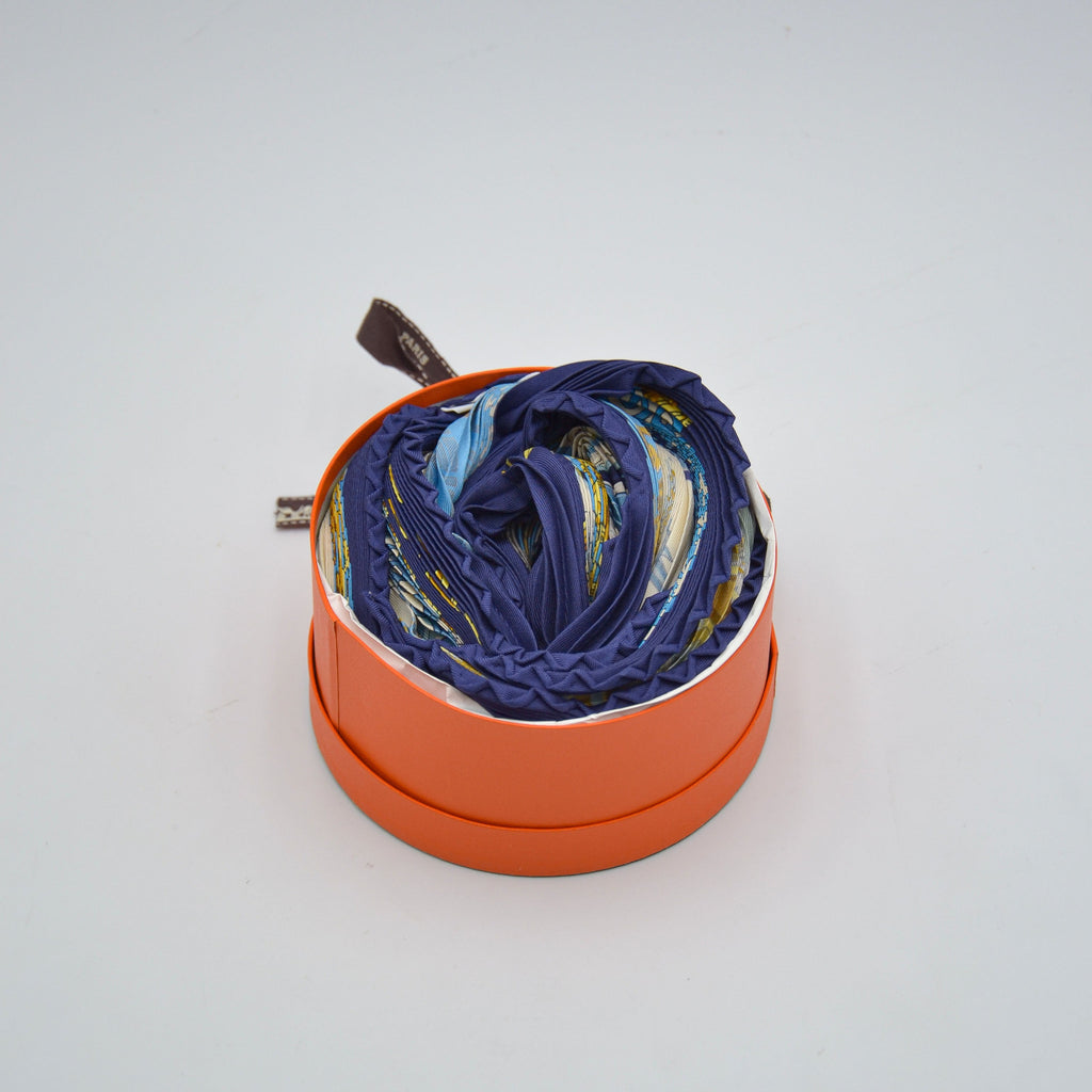 Foulard Hermès L'Atlantide Carré Plissé