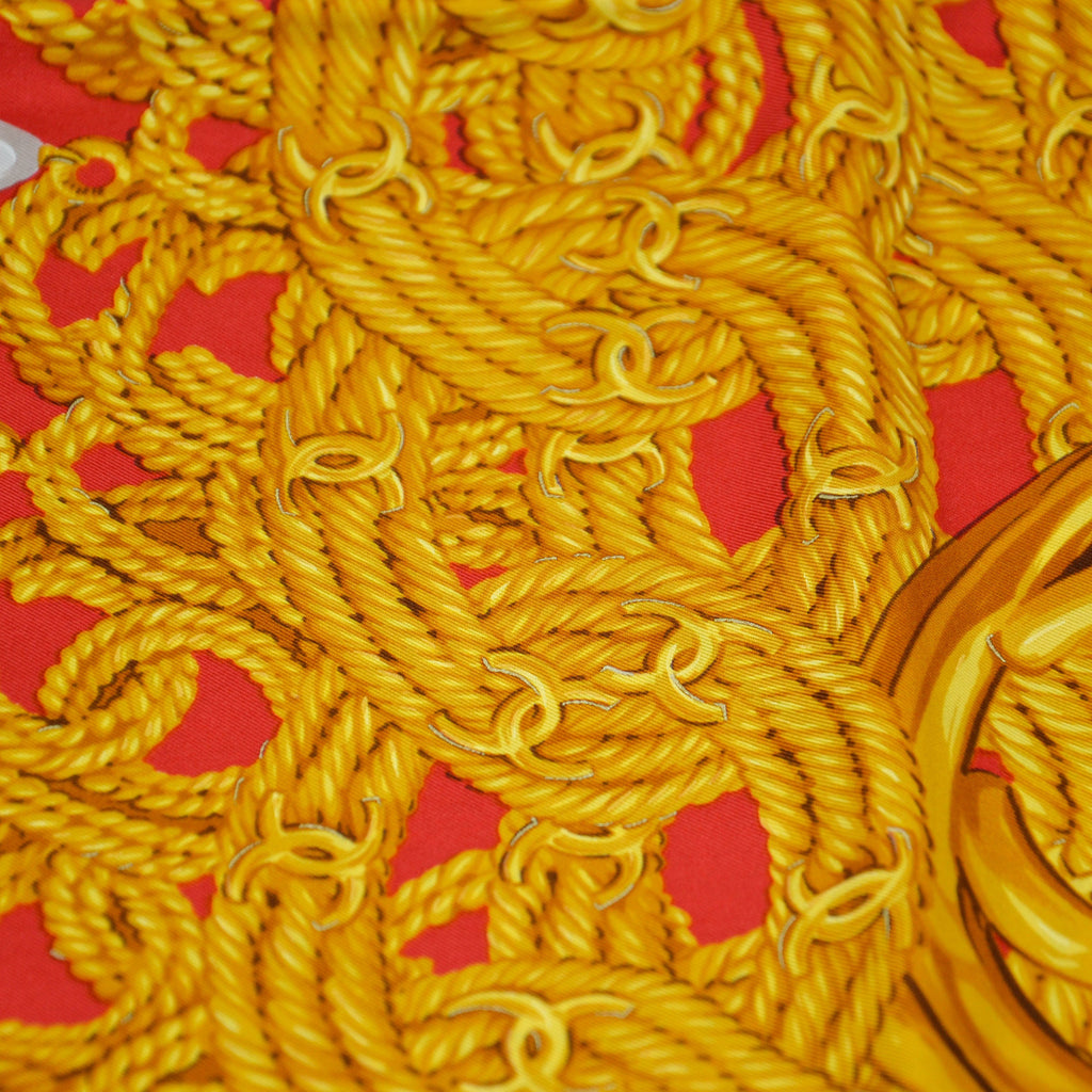 Vintage Chanel Chain & Pearl Scarf