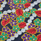 Chanel Large Floral & Pearl Print Shawl