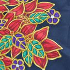 Chanel Large Floral & Pearl Print Shawl