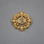 Christian Dior Broche Monogramme Cd Baroque Vintage