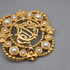 Christian Dior Broche Monogramme Cd Baroque Vintage