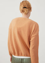 Long-Sleeve Round-Neck Jumper - Hazelnut - Women