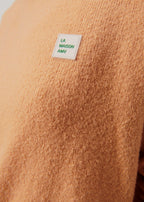 Long-Sleeve Round-Neck Jumper - Hazelnut - Women