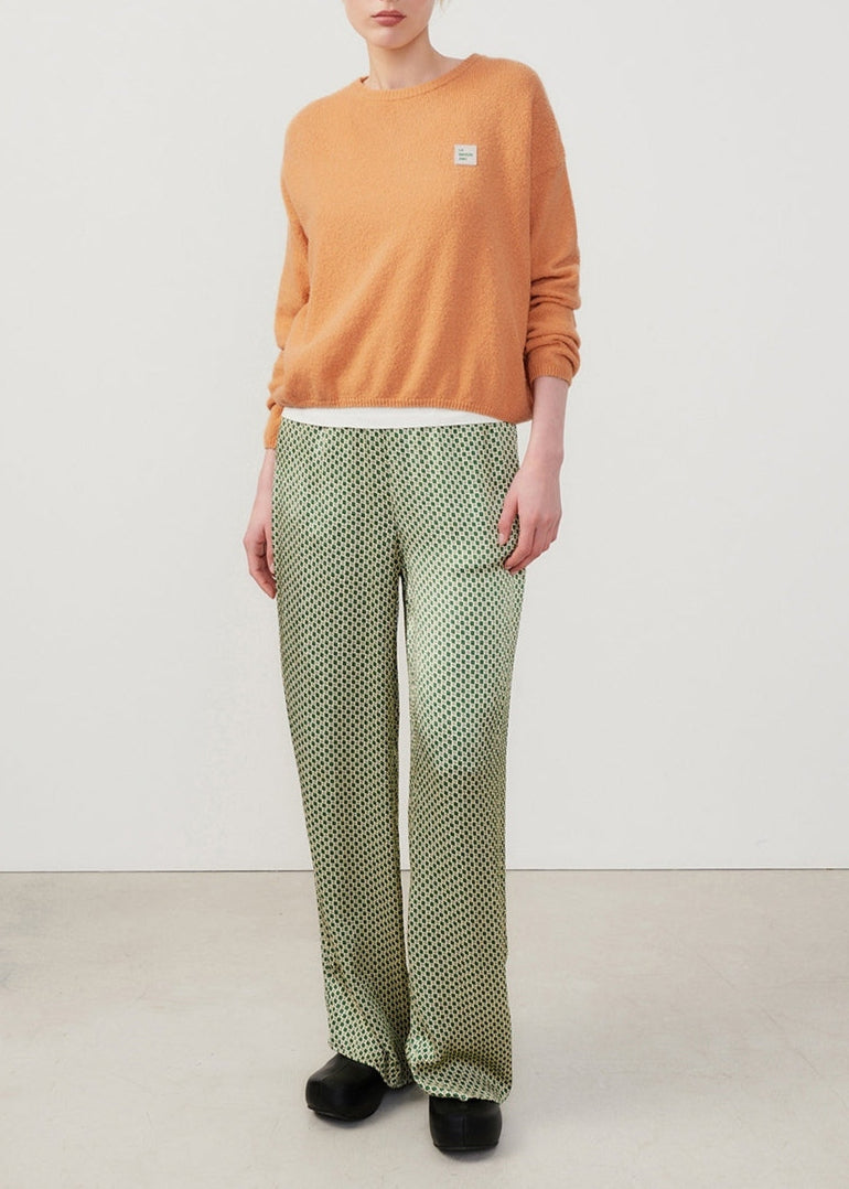 Long-Sleeve Round-Neck Jumper - Hazelnut - Women