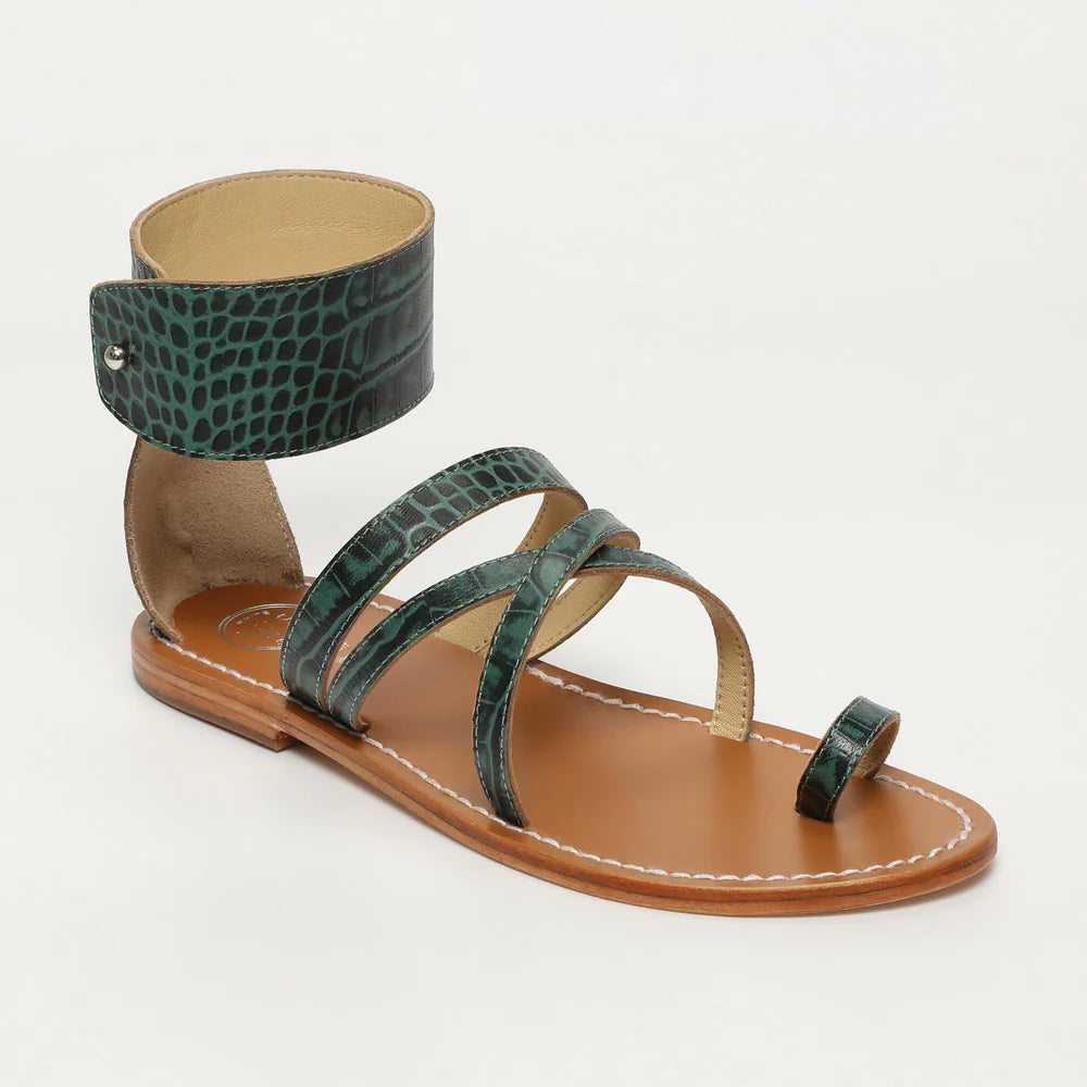 Sandales Darika - Green Croco