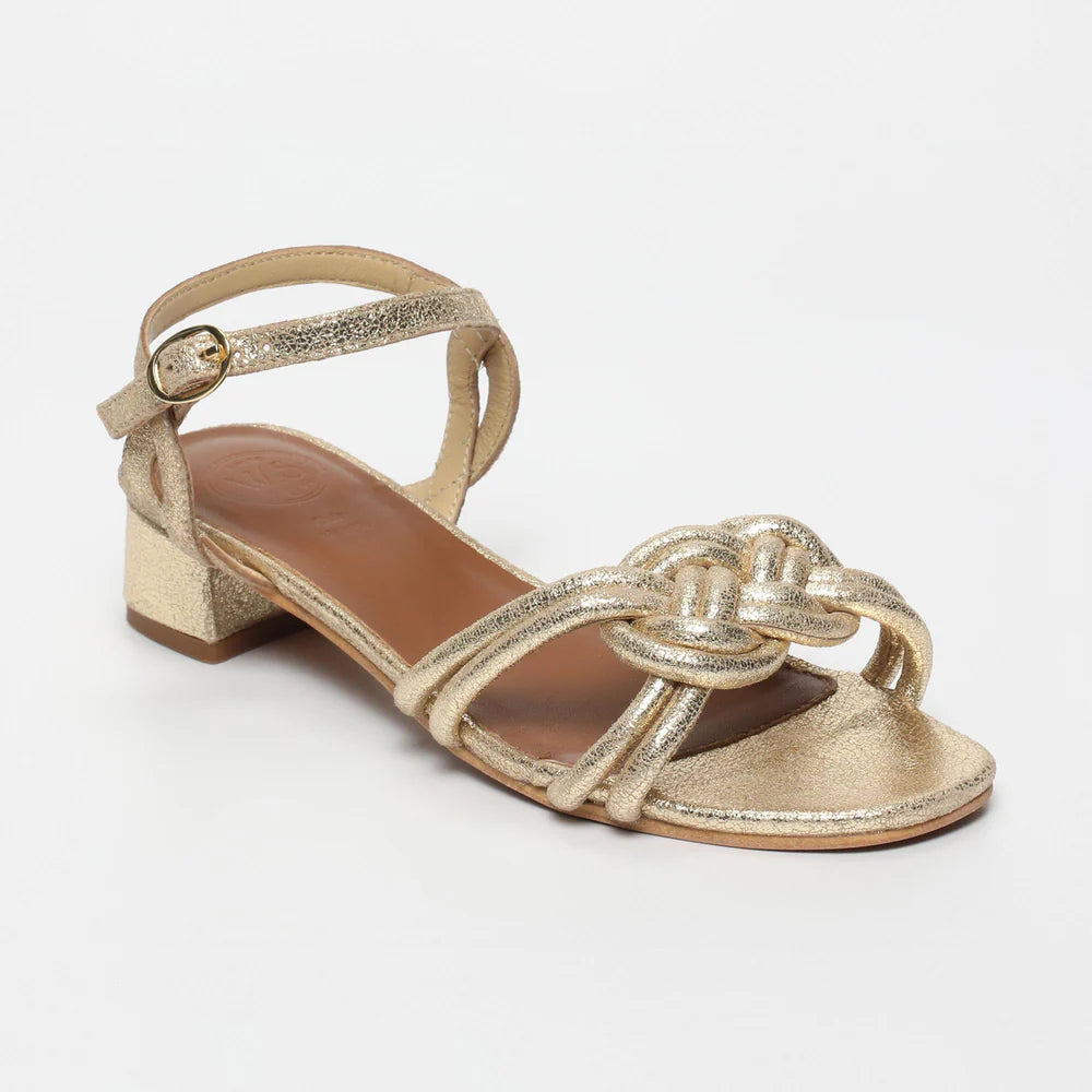 Sandales Darpanika - Gold Crackle