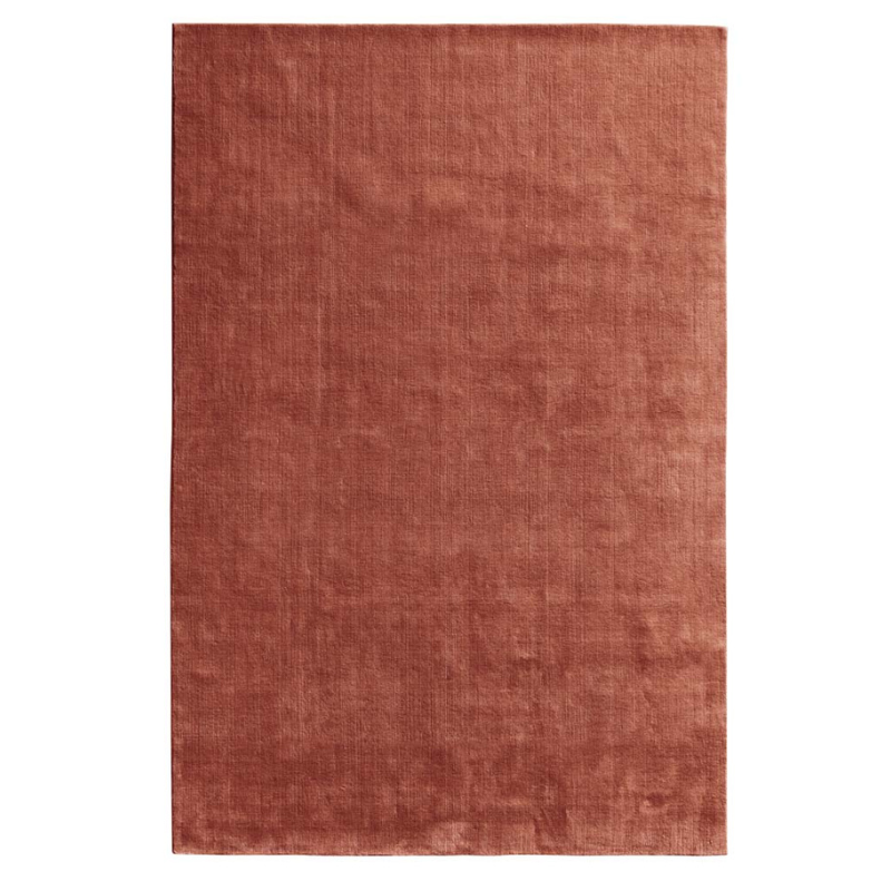 100% New Zealand Wool Rug - Rust